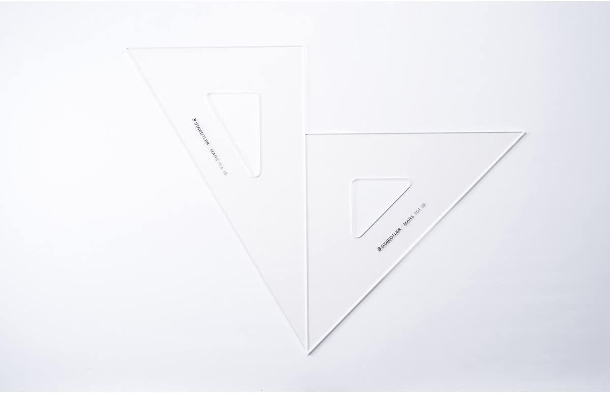 Staedtler 964 30 Triangular Ruler Drafting Set Mars 11.8 inches (30 cm)