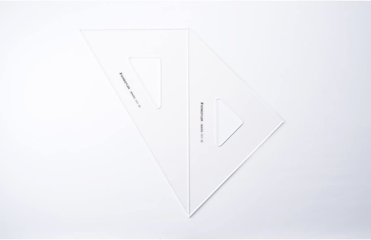 Staedtler 964 30 Triangular Ruler Drafting Set Mars 11.8 inches (30 cm)