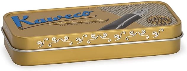 Kaweco STEEL SPORT Fountain Pen I Exclusive Reservoir Pen for Ink Cartridges Including Retro Metal Box I Writing Instrument Pen 13 cm I Nib: EF (Extra Fine)