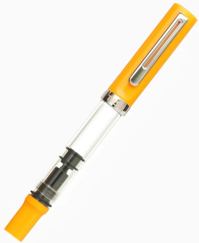 TWSBI TWC10032 Fountain Pen, Eco T Saffron CT, Suction Type, Fine Point F