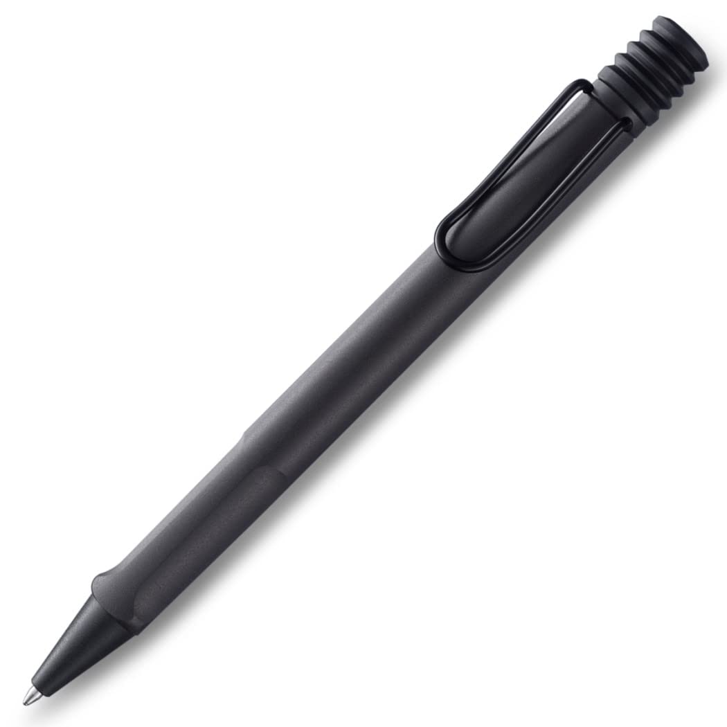 LAMY safari blue - Fountain Pen with ergonomic grip & polished steel nib in size F - ideal for any Writing & Calligraphy - including LAMY T 10 blue cartridge - Right-Handed