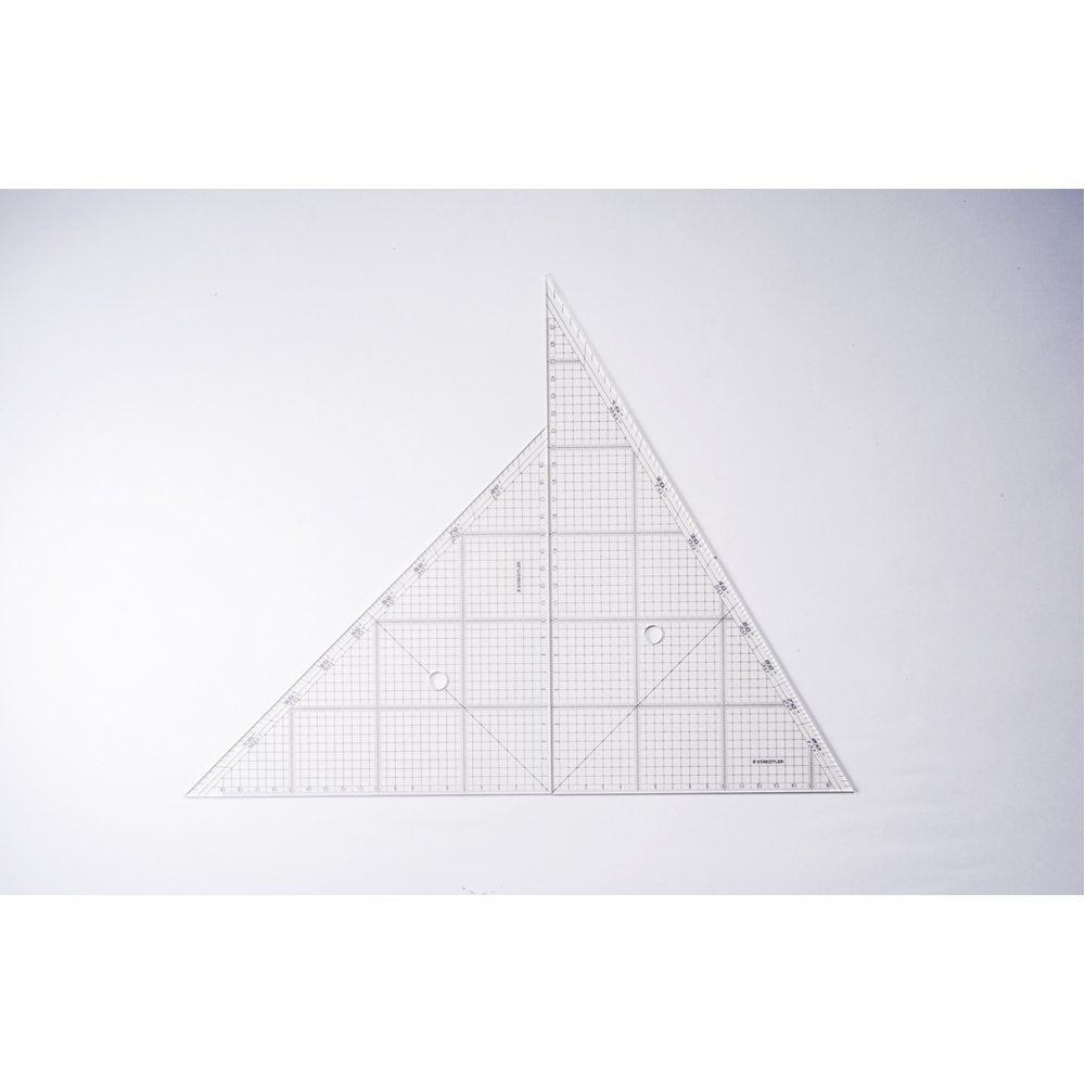 STAEDTLER 966 30 Triangle Ruler Drawing Set for Layout 11.8 inches (30 cm)