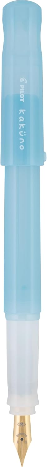 PILOT Kakuno Madoromi Fountain Pen - Azure Sky Light Blue Barrel, Medium Nib