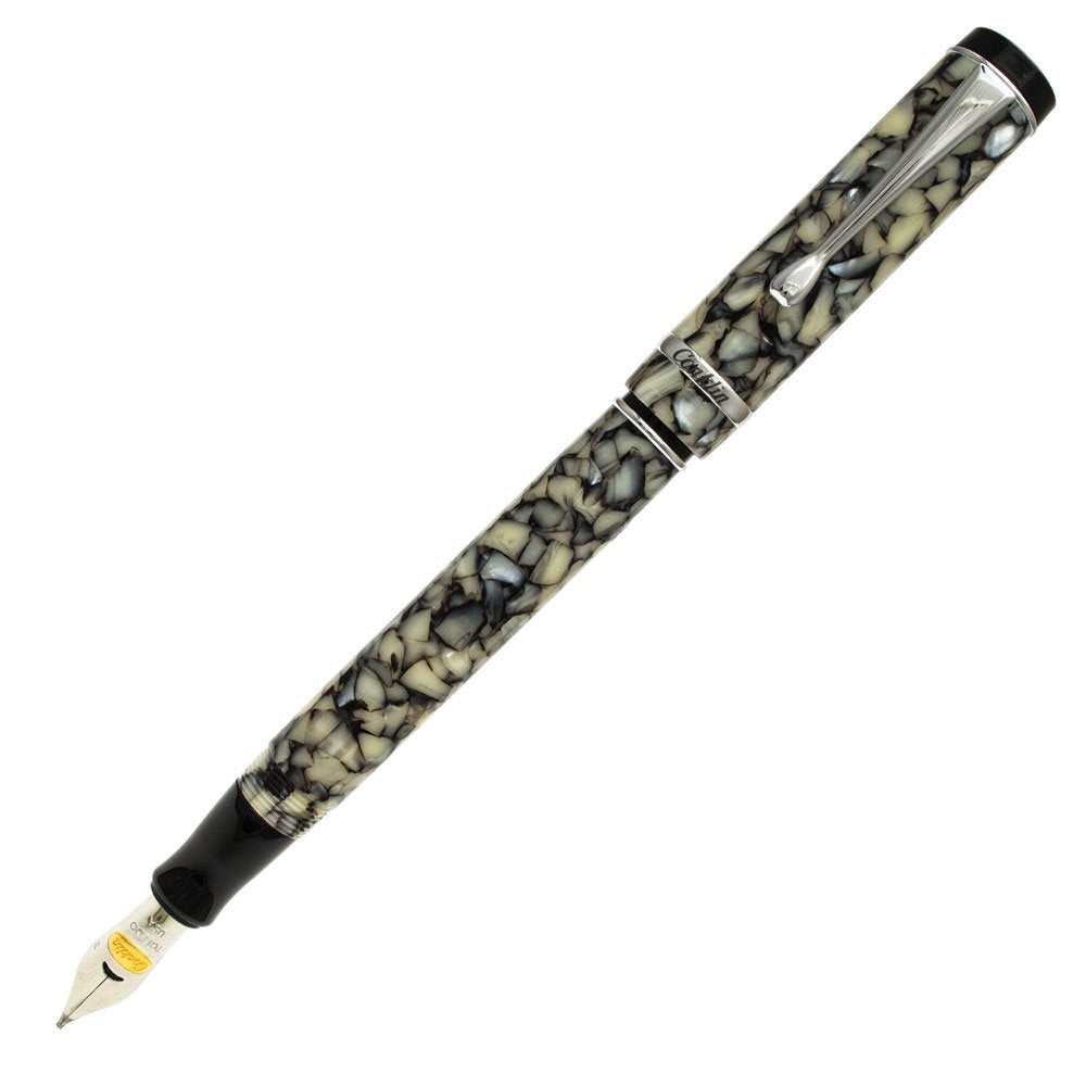Conklin Duragraph Fountain Pen Ice Blue - Fine Nib, Elegant Writing Instrument with Cool Blue Finish