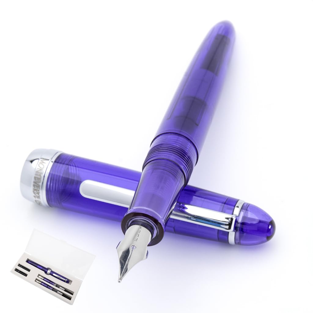 Monteverde USA Monza 3 Fountain Pen Set (Red) - Medium, Fine, Omniflex Nib - Ideal Gift for Men & Women - Perfect for Office, Business, School, Gifts, Journaling, Autographs