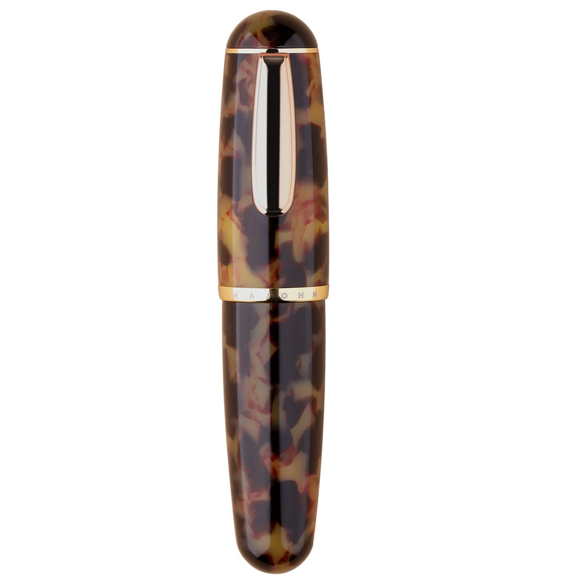 Lanxivi Majohn Q1 Fountain Pen Bent Nib Fude Pen, Little Fat Man Transparent Eyedropper Filling Pocket Pen Large Capacity