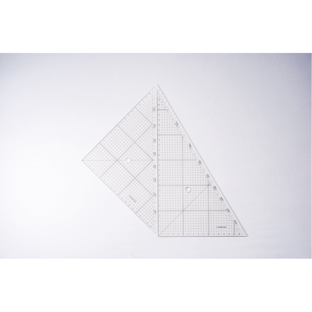STAEDTLER 966 30 Triangle Ruler Drawing Set for Layout 11.8 inches (30 cm)