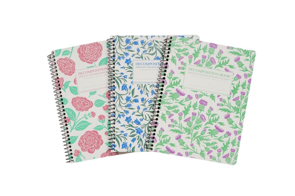 Decomposition Everglades College Ruled Spiral Notebook - 9.75 x 7.5 Journal with 160 Lined Pages - 100% Recycled Paper - Notebooks for School Supplies, Home & Office - Made in USA