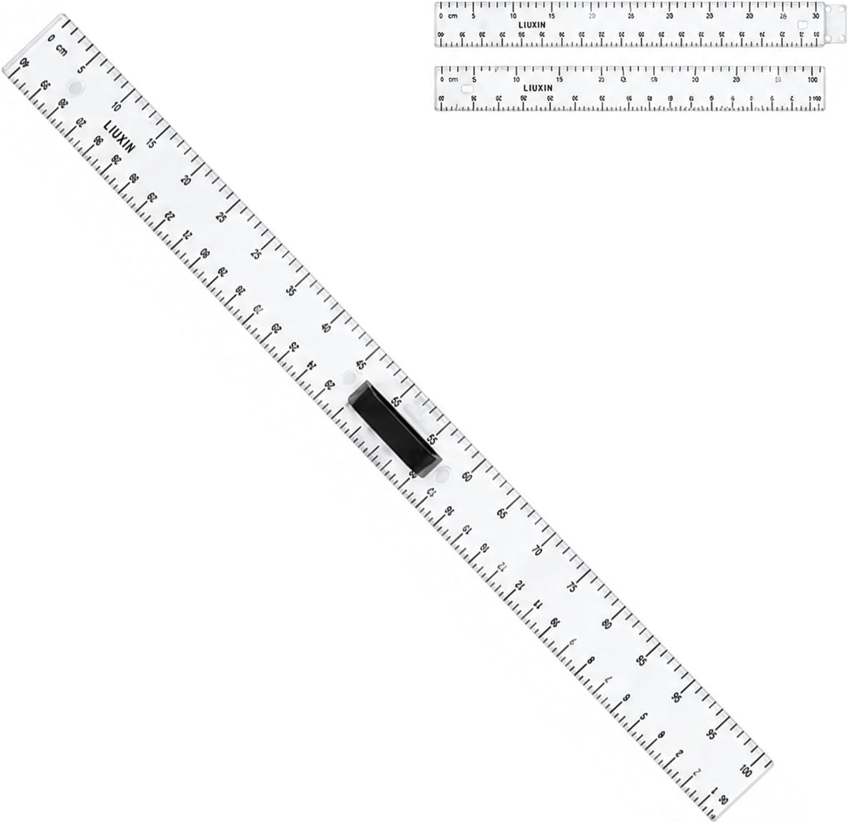 39 Inch Strong Magnetic Straight Ruler and Protractor Geometry Teaching Kit