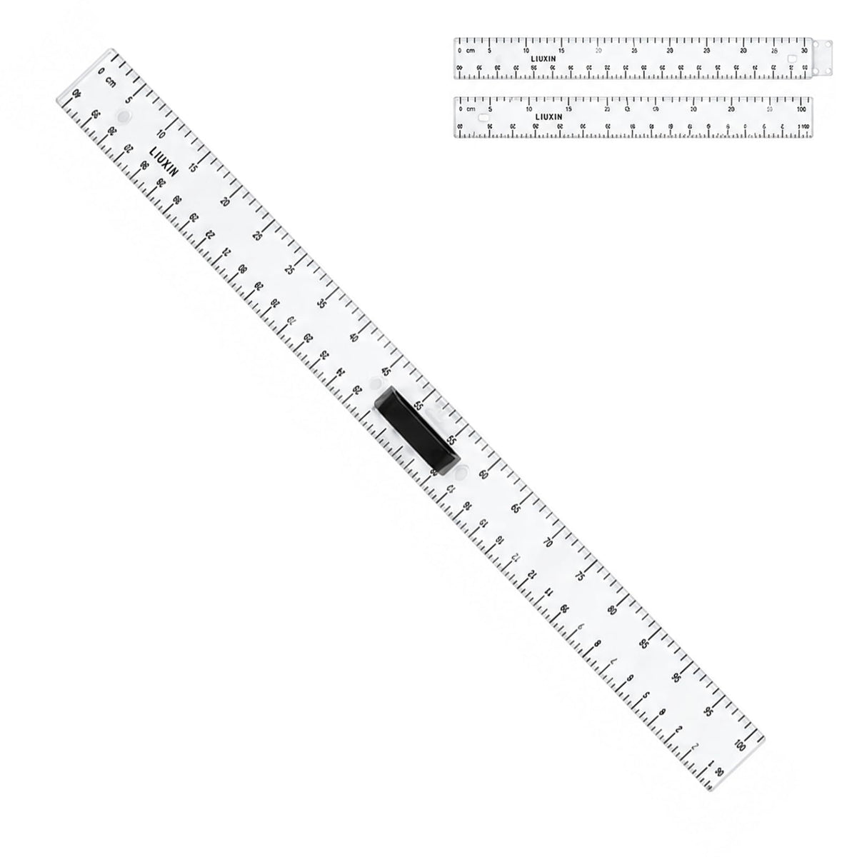 39 Inch Strong Magnetic Straight Ruler and Protractor Geometry Teaching Kit