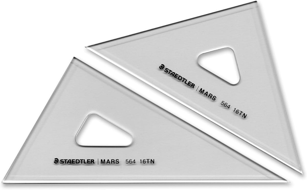 Staedtler Ruler Triangle Ruler for Drafting Set Ink Edge Mars 564 16 TN