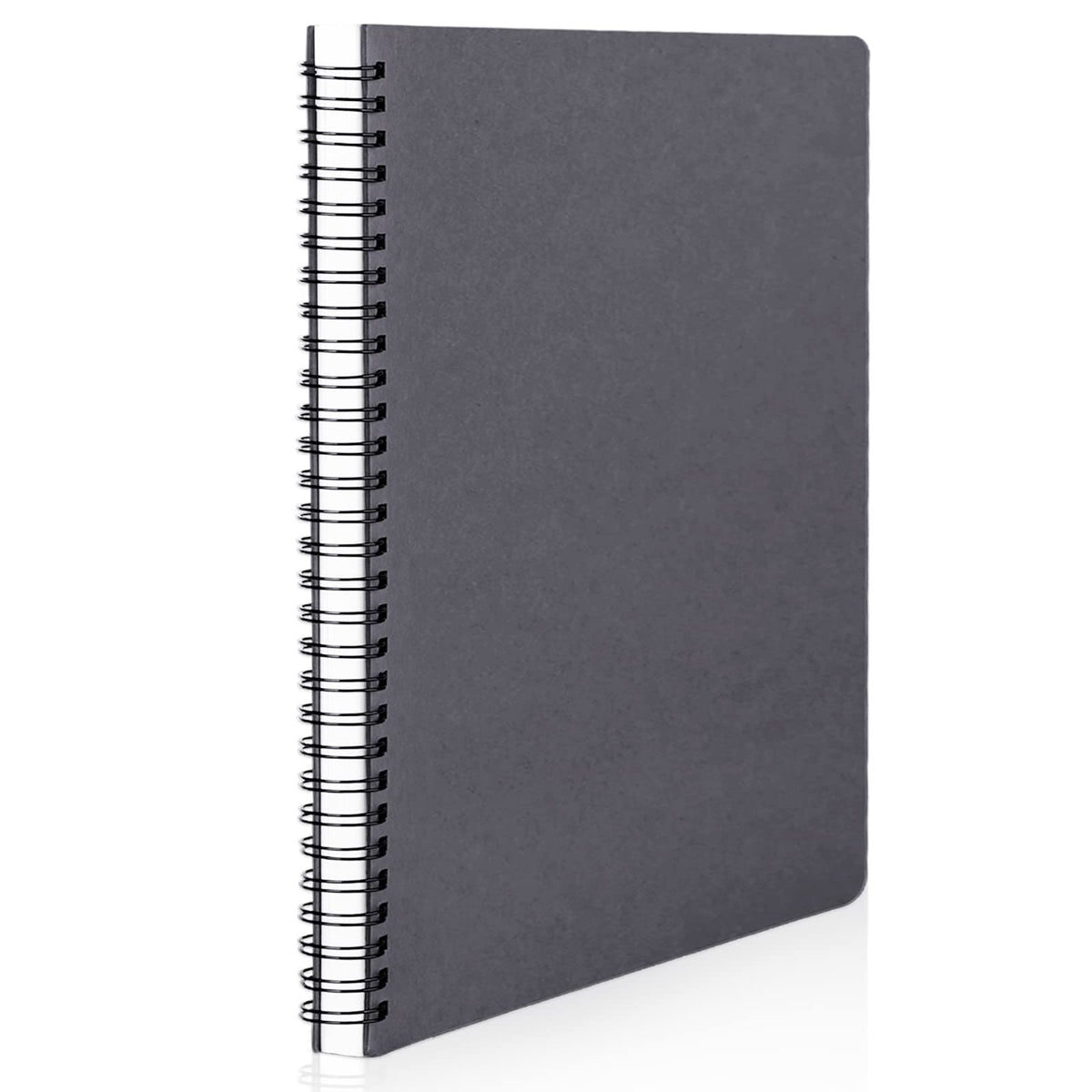 EUSOAR Spiral Ruled Notebook, A5 3packs 5.5"X8.3" 120 Pages Lined Travel Writing Notebooks Journal, Memo Notepad Sketchbook, Office Business Subject Diary Ruled Spiral Book Journal-Coffee Cover
