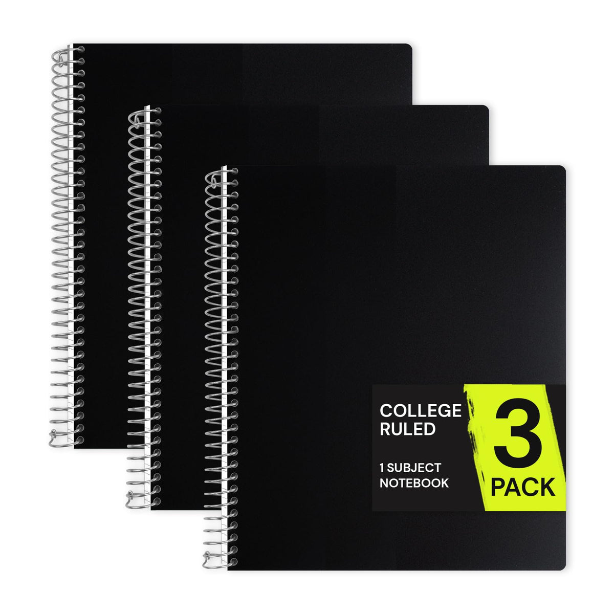 ONAVIA 1 Subject Spiral Notebook College Ruled Bulk, 140 Pages, Assorted