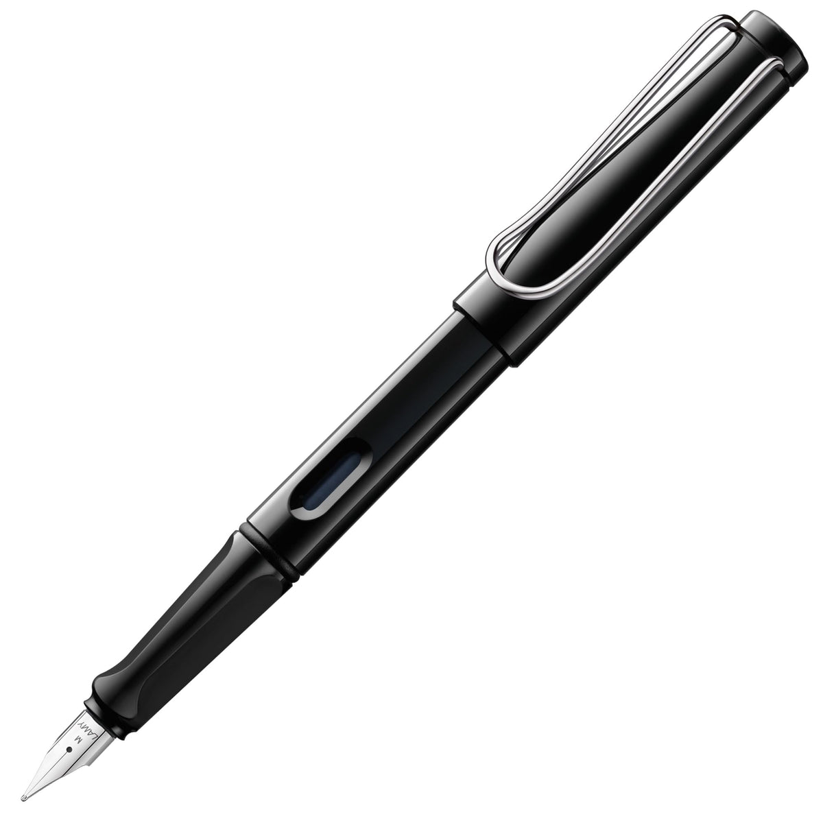 LAMY safari blue - Fountain Pen with ergonomic grip & polished steel nib in size F - ideal for any Writing & Calligraphy - including LAMY T 10 blue cartridge - Right-Handed