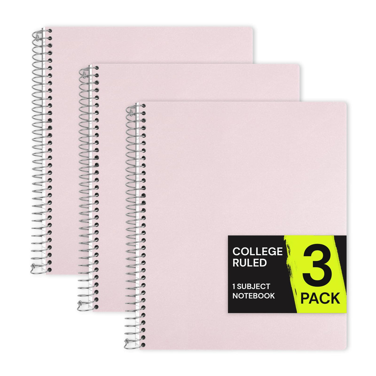 ONAVIA 1 Subject Spiral Notebook College Ruled Bulk, 140 Pages, Assorted