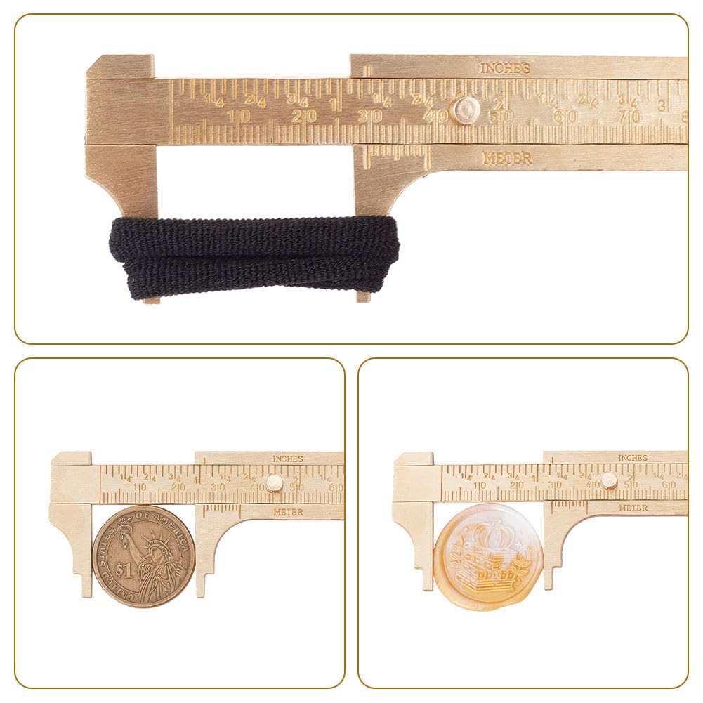 WEBEEDY Set of 4 Metal Geometry Ruler Kit Gold Brass Ruler Set, with 15cm Straight Edge Ruler, 10cm Small Straight Ruler, Triangular Ruler, Protractor for Engineers Office Drawing Drafting Art Work