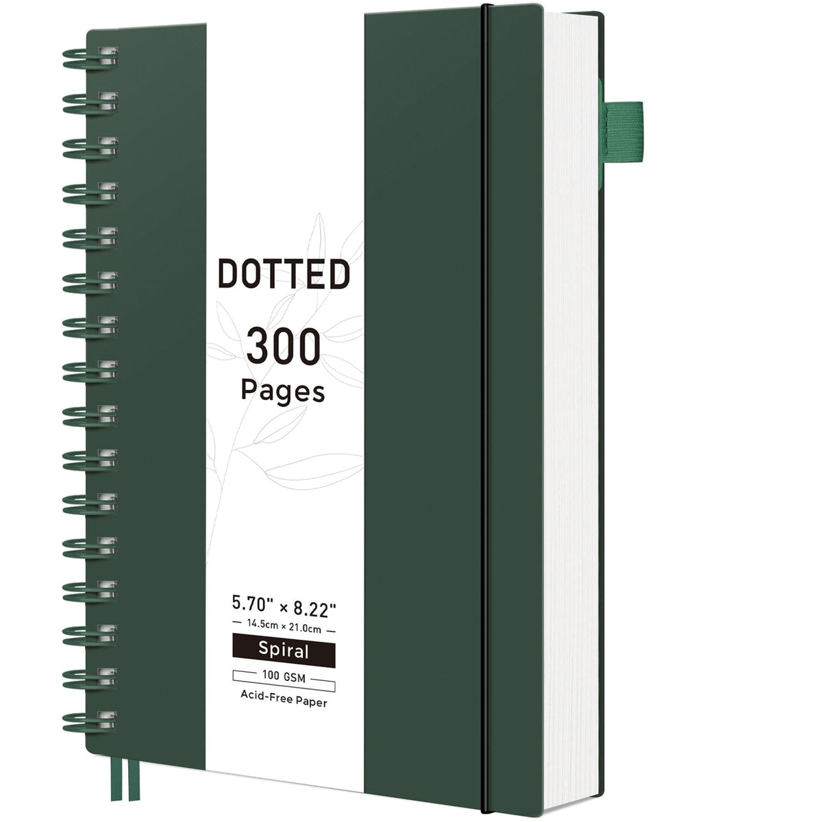 RETTACY Spiral College Ruled Notebook, 300 Pages, A5 Size (5.7" x 8.2")