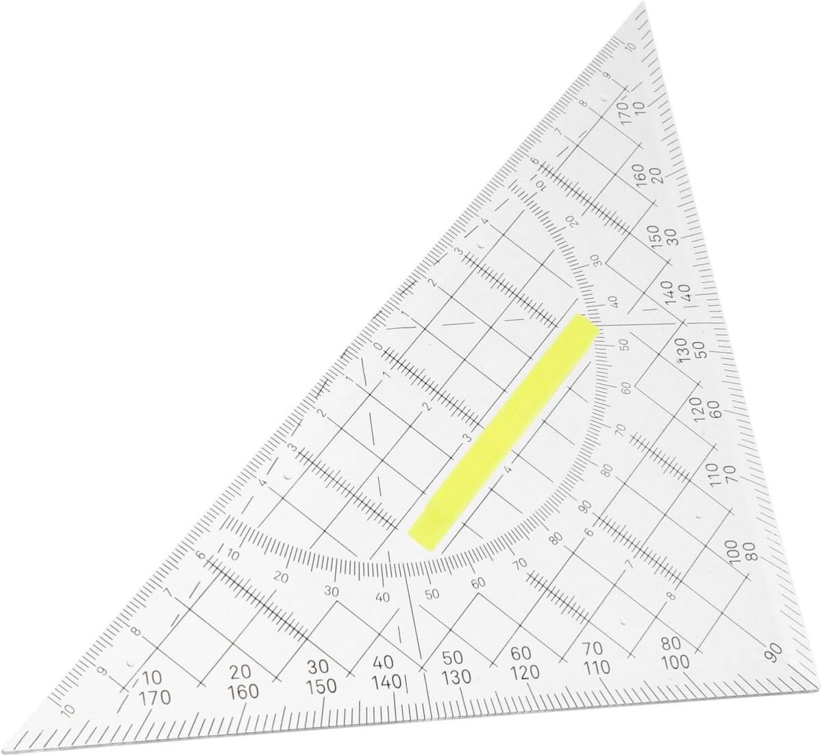 5pcs Plastic Triangle Ruler Set for Math Drawing and Geometry