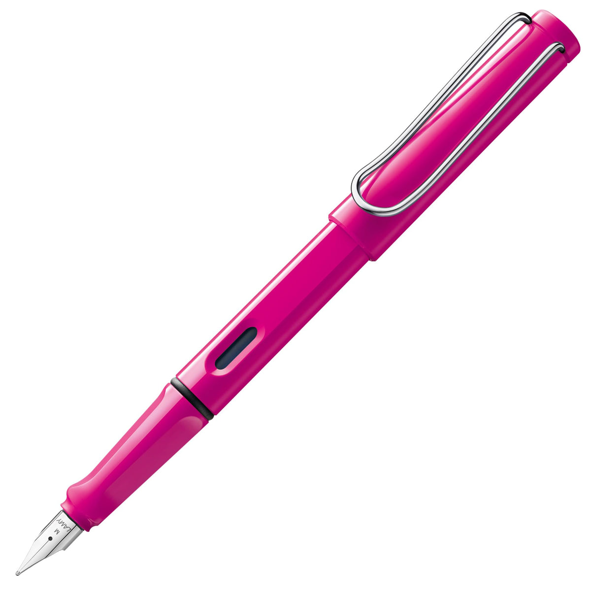 LAMY safari yellow - Fountain Pen with ergonomic grip & polished steel nib in size M - ideal for any Writing & Calligraphy - including LAMY T 10 blue cartridge - Right-Handed