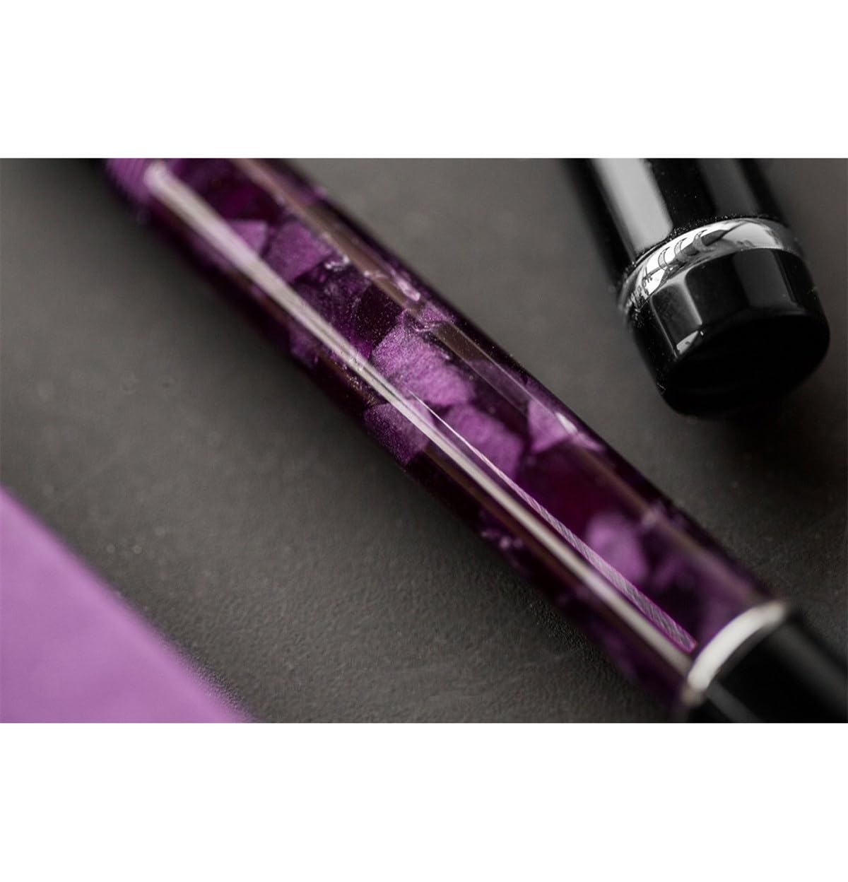 Conklin Duragraph Fountain Pen Ice Blue - Fine Nib, Elegant Writing Instrument with Cool Blue Finish