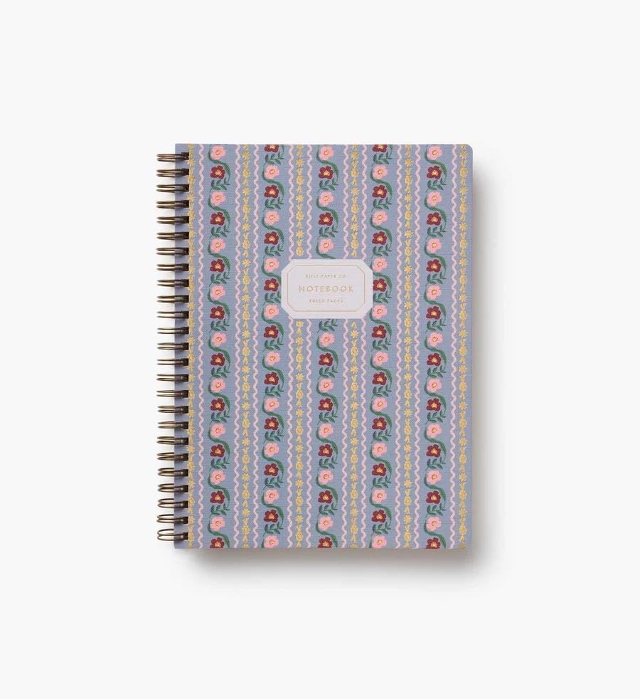 RIFLE PAPER CO. Curio Spiral Notebook with Full-Color Illustration