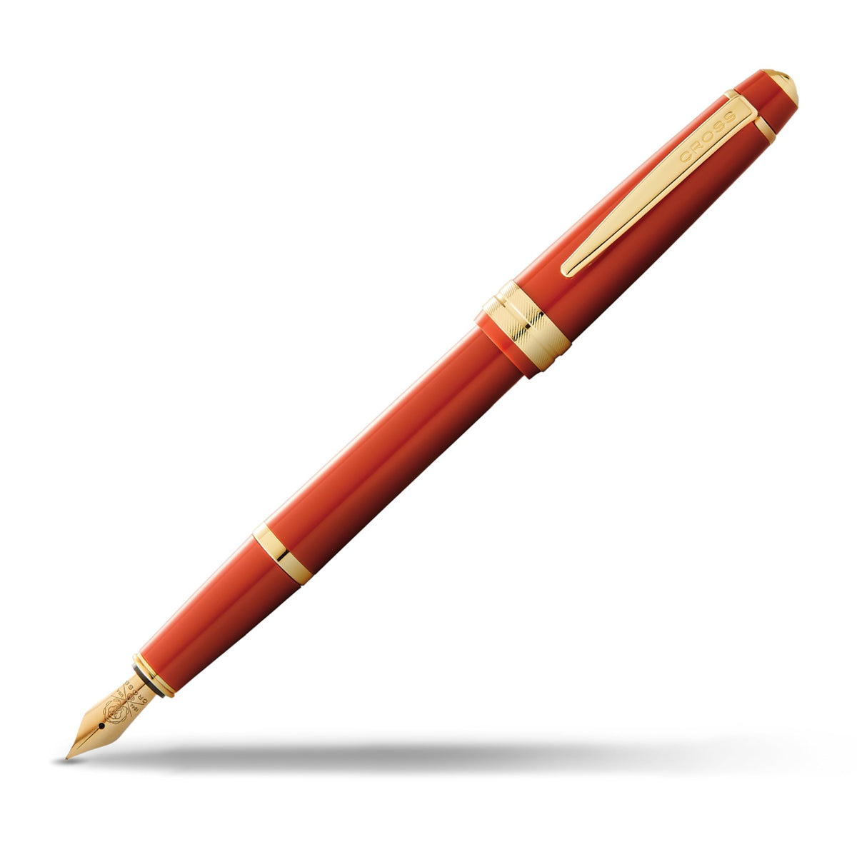 Cross Bailey Light Polished Burgundy Fountain Pen, Black Ink
