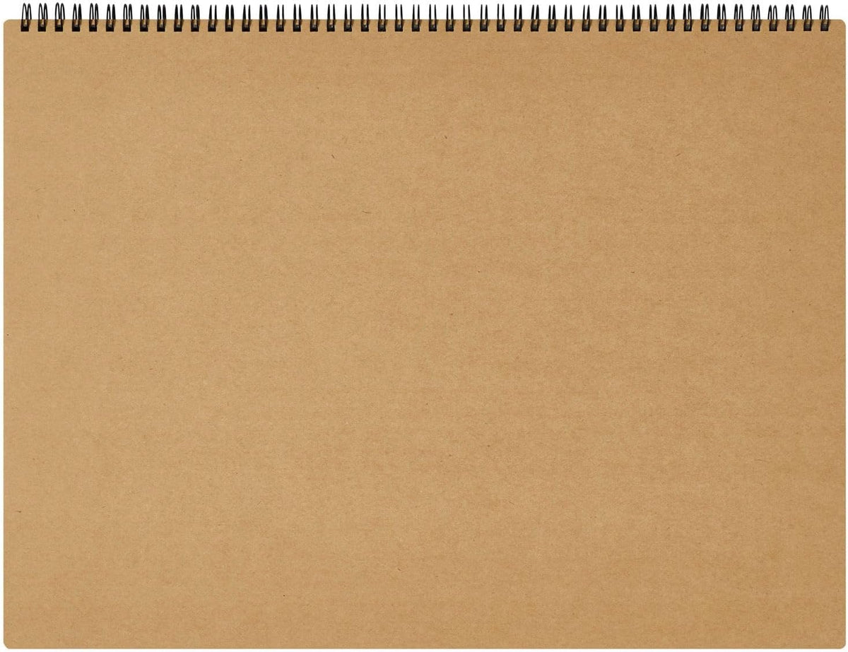 Maruman Mnemosyne Spiral Notebook, Horizontal A3, 11.69"x16.54", 5mm Grid