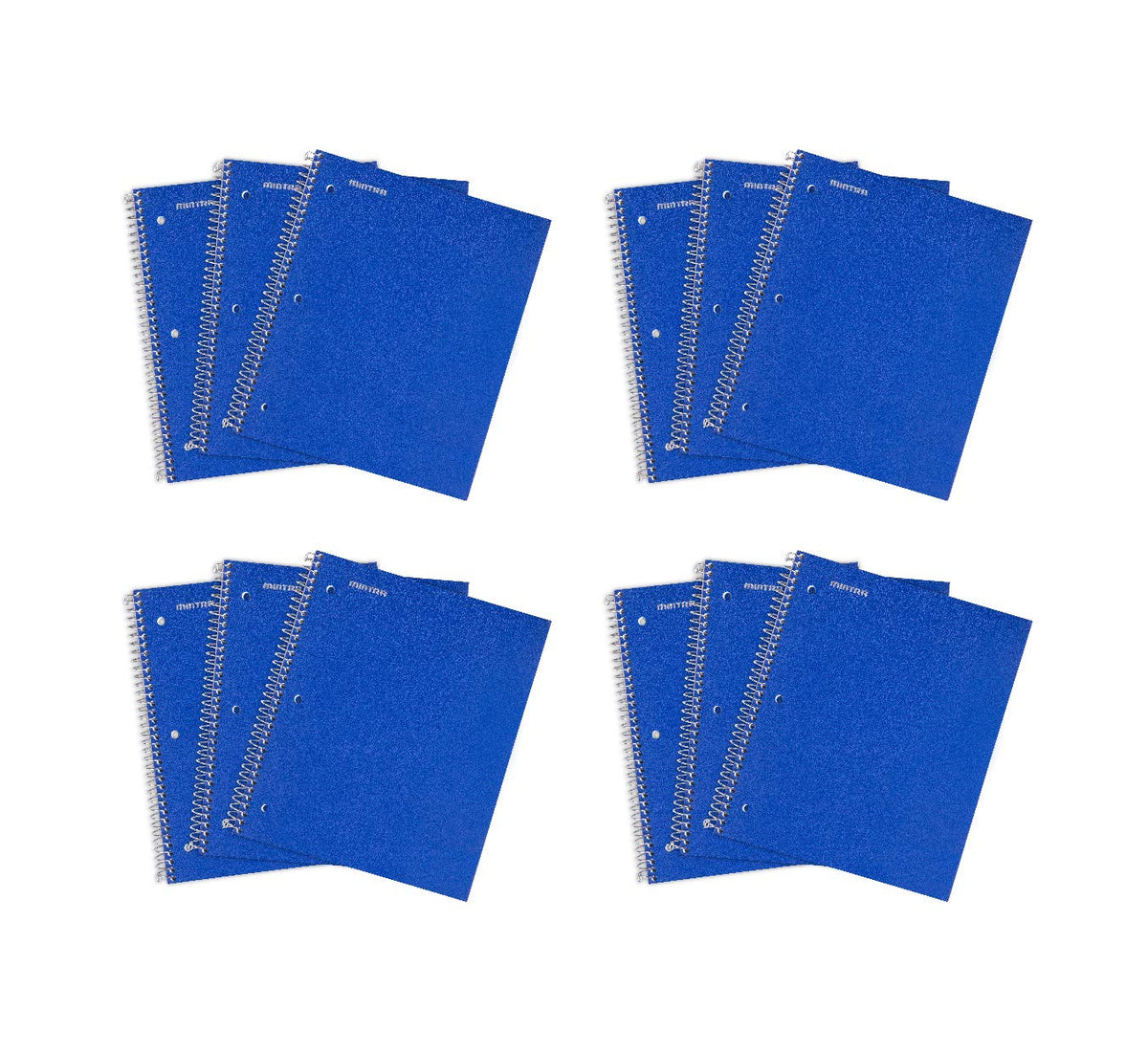 Mintra Office Durable Spiral Notebooks, 1 Subject, (Spring Pink, Sun Yellow, Arctic Ice, College Ruled 3pk)
