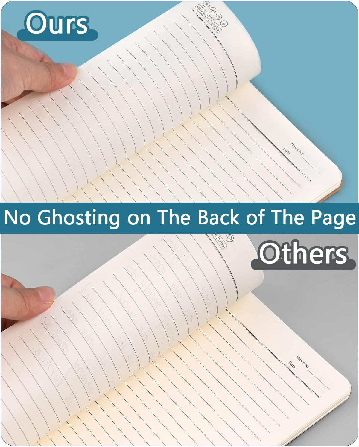 Dynta Spiral Notebooks A5 Lined 20Pcs College Ruled Journals for Work, School and Travel, Good for Students and Office 120 Pages/60 Sheets
