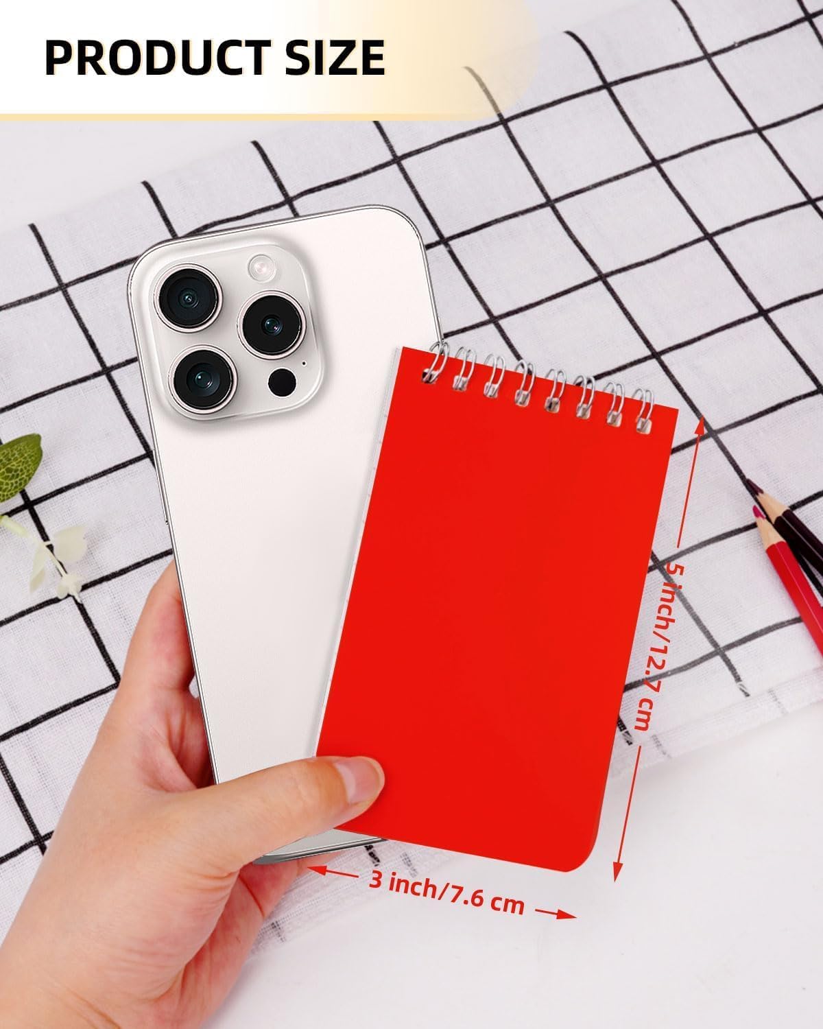 Dynta Mini Spiral Notebooks Bulk 3x5 Inch Memo Pads,Small Notepad Top Bound