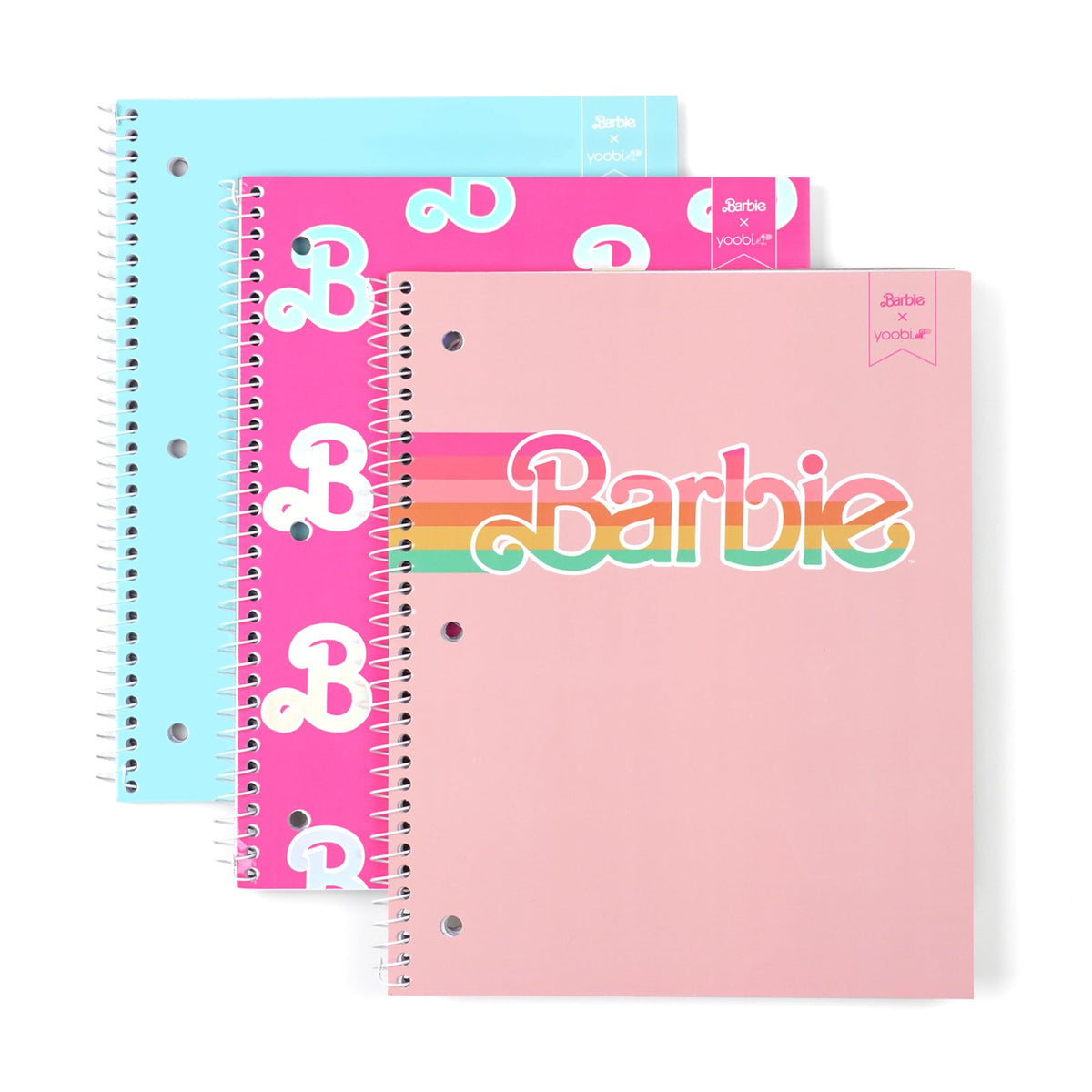 Yoobi College Ruled Spiral Notebooks, 3-Pack, Celestial, 150 Sheets