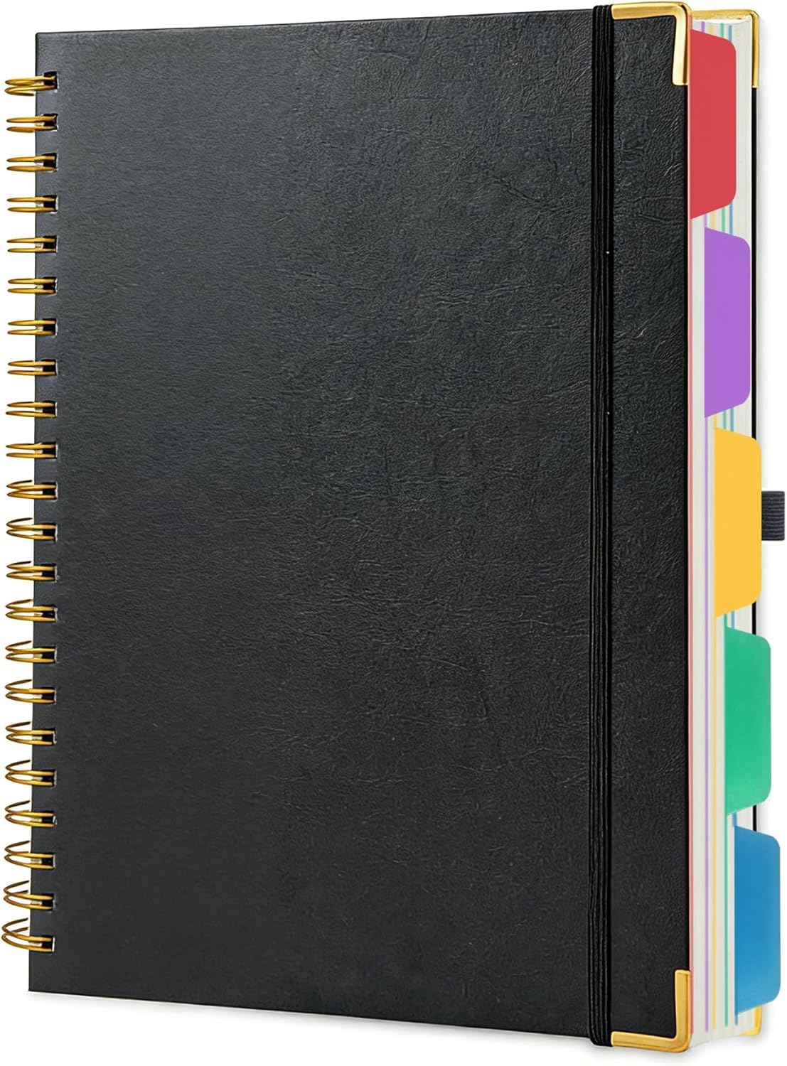 VANRTTO Hardcover Spiral Notebook 8.5x11 IN Notebooks College Ruled Green