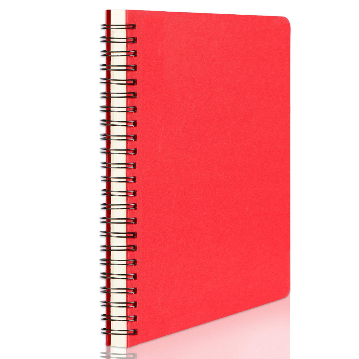 EUSOAR Spiral Ruled Notebook, A5 3packs 5.5"X8.3" 120 Pages Lined Travel Writing Notebooks Journal, Memo Notepad Sketchbook, Office Business Subject Diary Ruled Spiral Book Journal-Coffee Cover