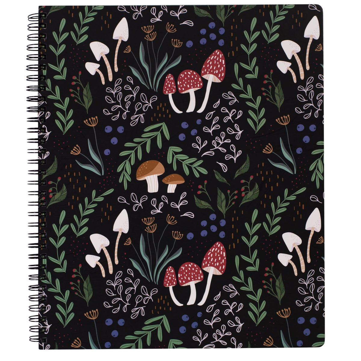 Steel Mill & Co. Cute Floral Large Spiral Notebook, Orange Flower