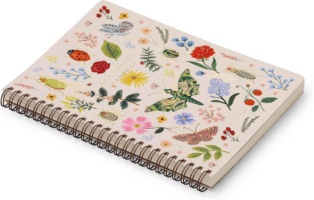RIFLE PAPER CO. Curio Spiral Notebook with Full-Color Illustration