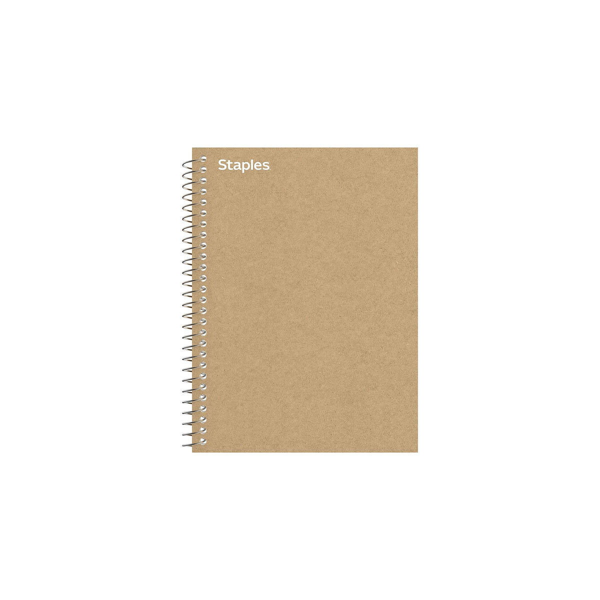 Staples 1-Subject Notebook, 5.875x9 Inch, College Ruled, Brown