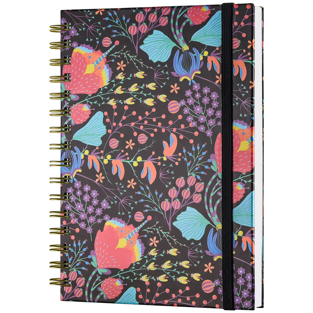 4 Pack Spiral Notebook, A5 Lined Journal for Women, College Ruled 160 Pages