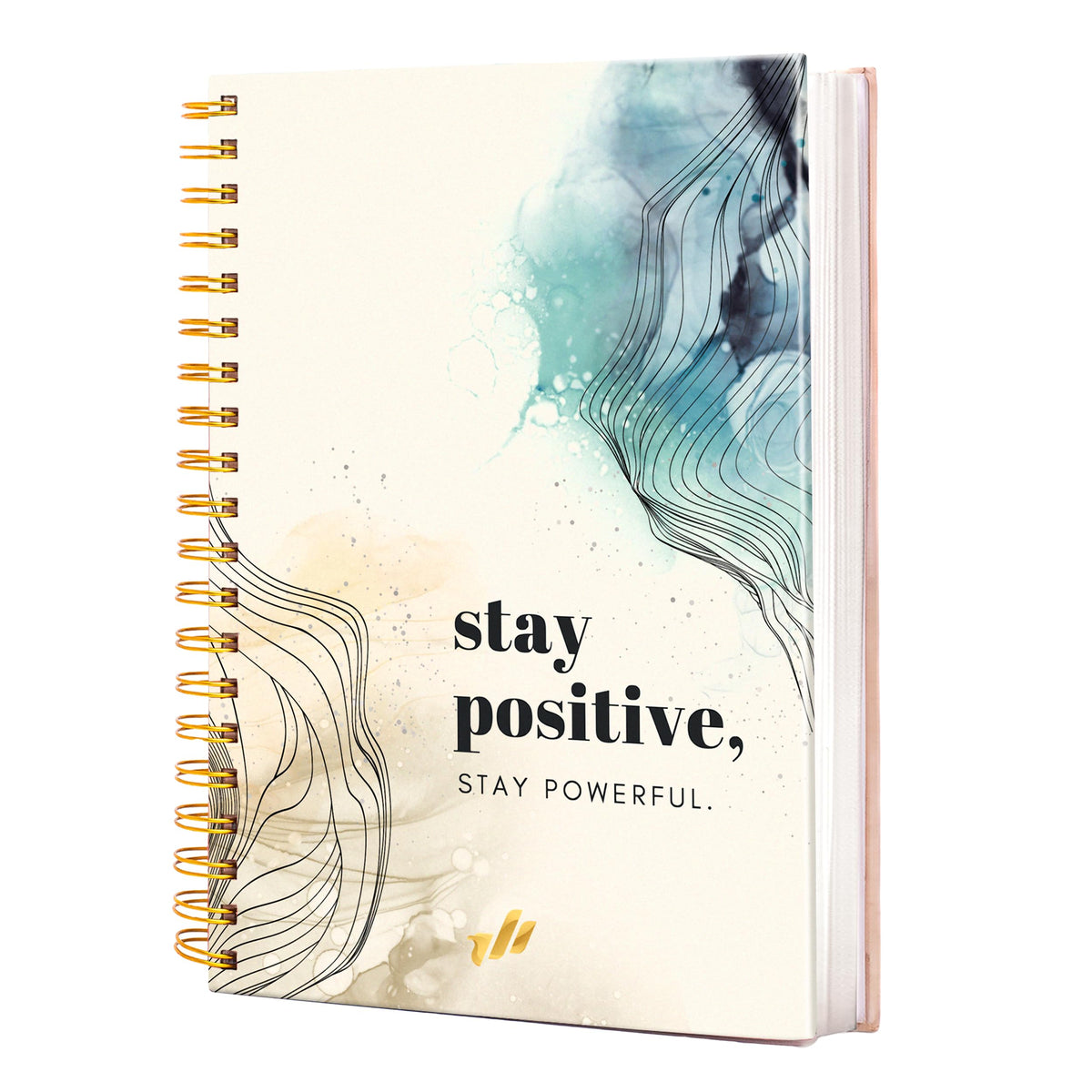 300-Page Hard Cover Notebook with Affirmations - B5 Spiral Bound