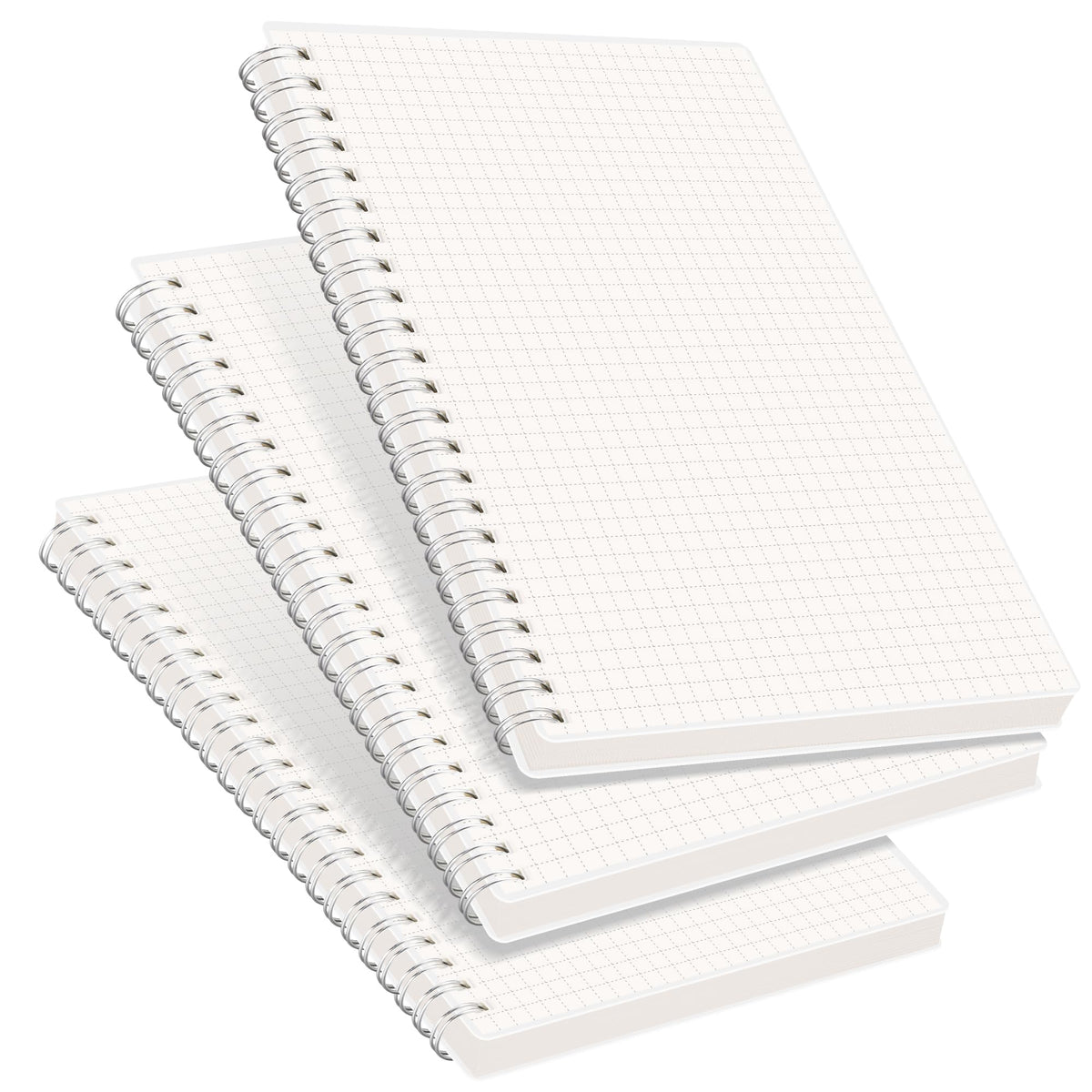 RETTACY Graph Grid Paper Notebook, 160 Pages per Pack, A5 (5.7'' × 8.3'')