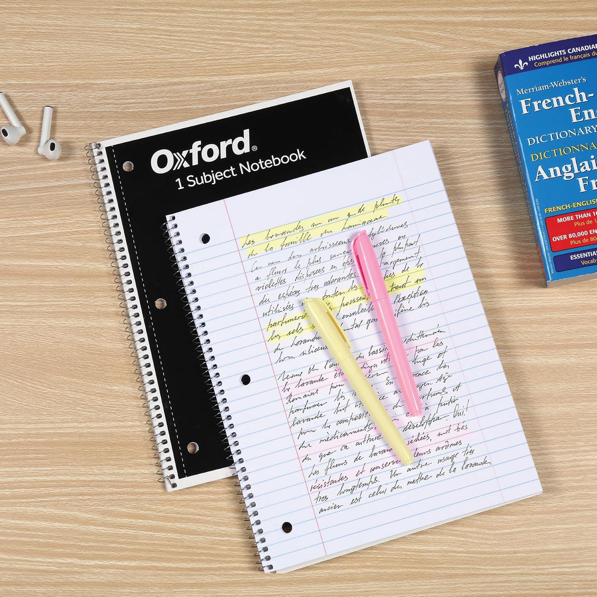 Oxford Spiral Notebook Bulk 12 Pack, 1 Subject, College Ruled, Black