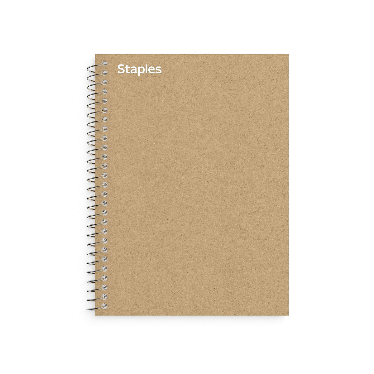 Staples 1-Subject Notebook, 5.875x9 Inch, College Ruled, Brown