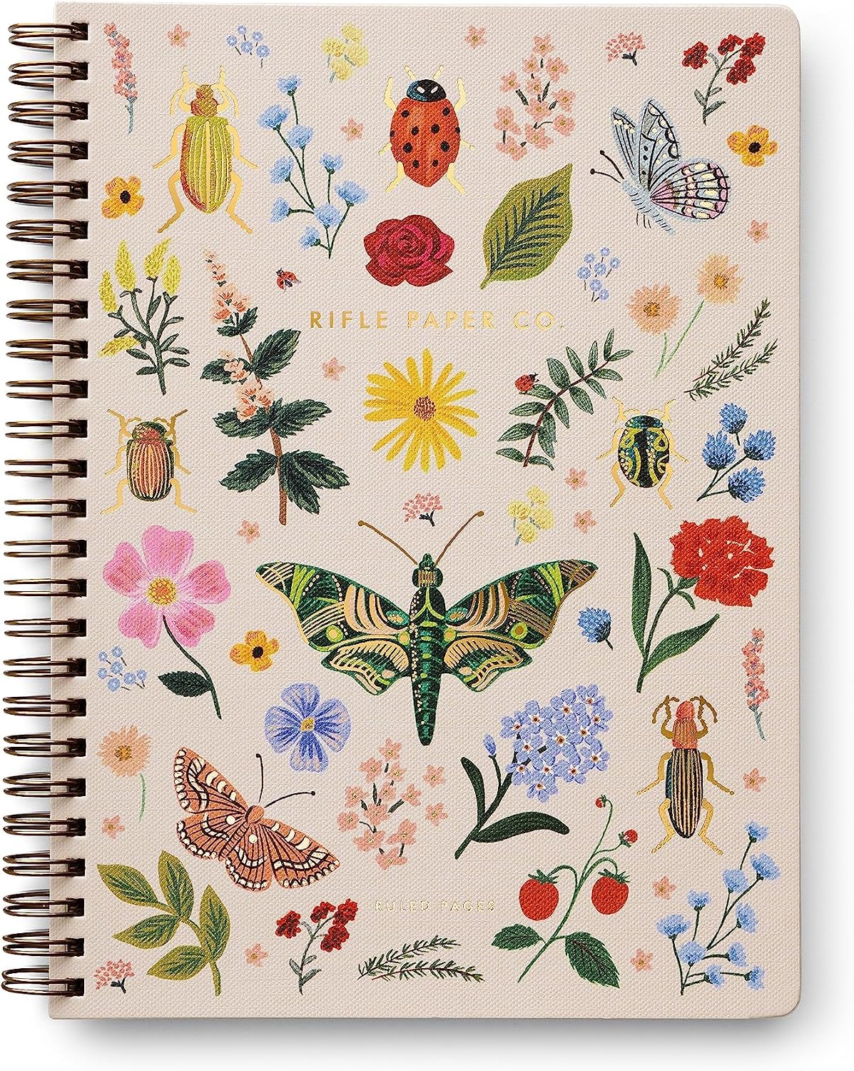 RIFLE PAPER CO. Curio Spiral Notebook with Full-Color Illustration