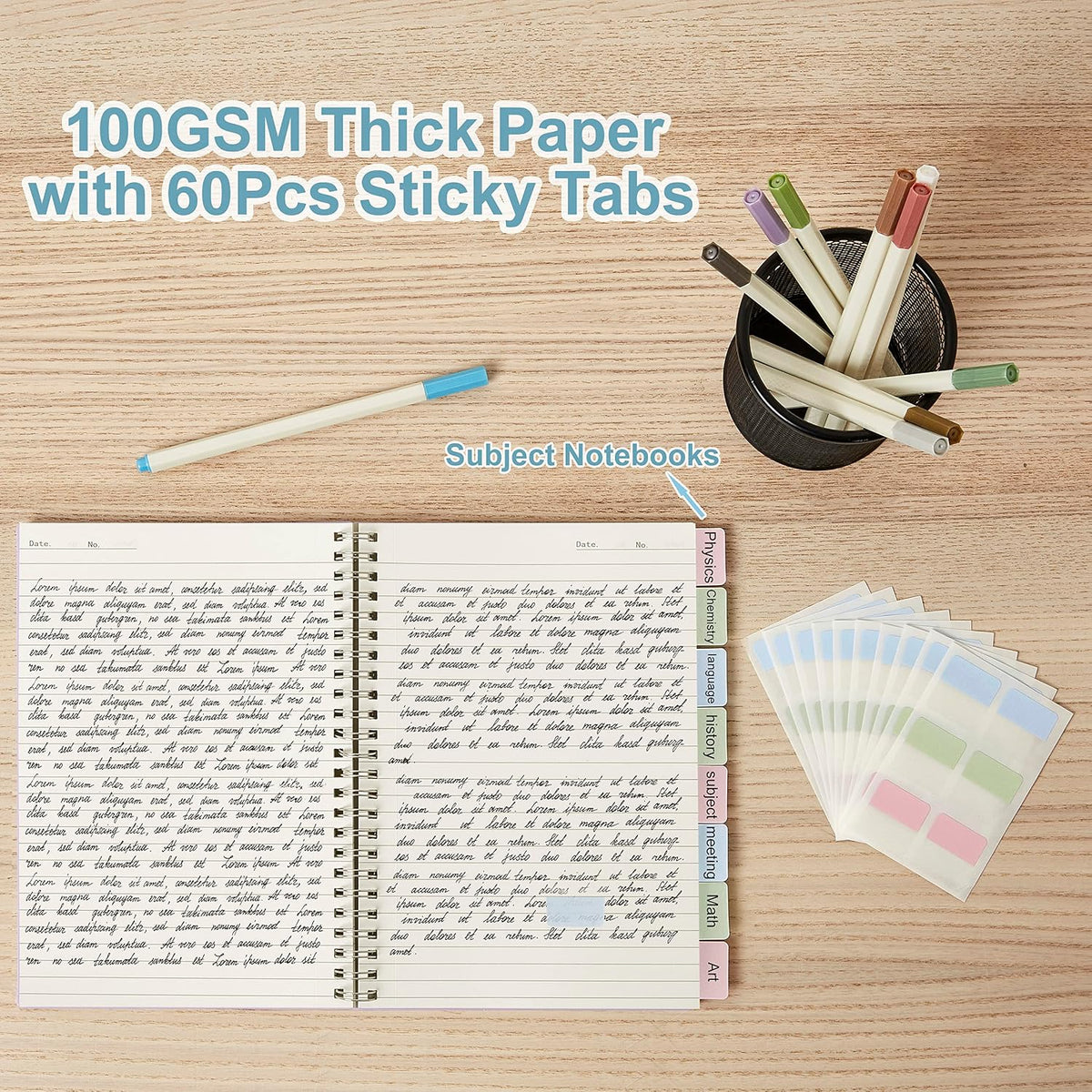 MSTONAL 3 Pack Small Spiral Notebook College Ruled Pocket Size A6 4.3"x5.7"
