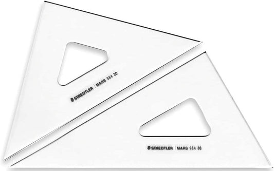 Staedtler 964 30 Triangular Ruler Drafting Set Mars 11.8 inches (30 cm)