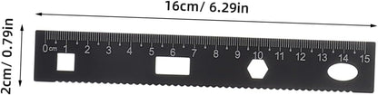 Metal Ruler Set 4 Pieces Aluminum Alloy Geometry Tools