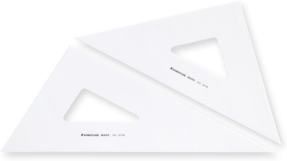 Staedtler Ruler Triangle Ruler for Drafting Set Ink Edge Mars 564 16 TN