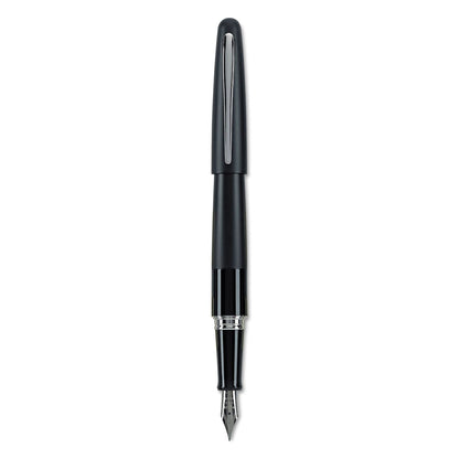 PILOT Metropolitan Collection Fountain Pen, Black Barrel, Classic Design, Medium Nib, Black Ink (91107)