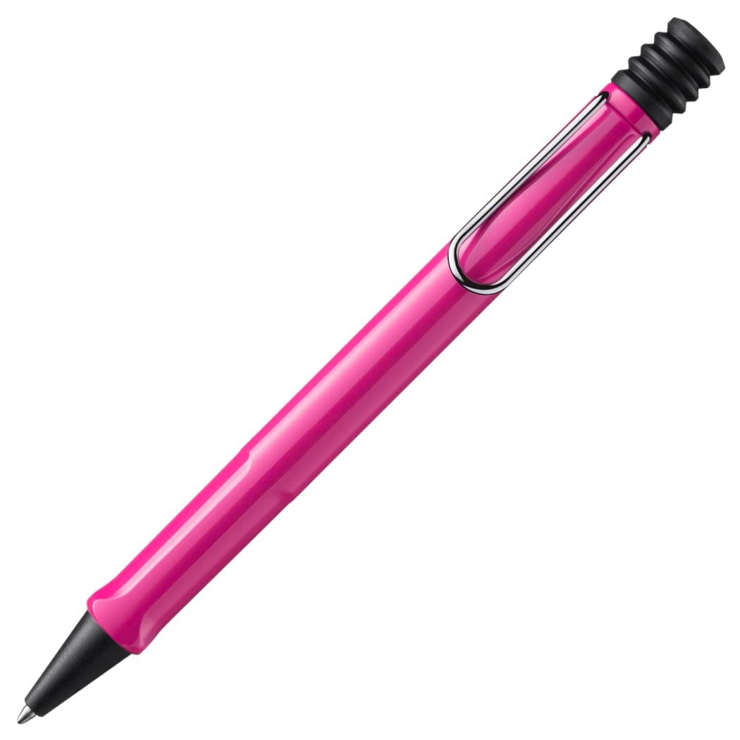 LAMY safari blue - Fountain Pen with ergonomic grip & polished steel nib in size F - ideal for any Writing & Calligraphy - including LAMY T 10 blue cartridge - Right-Handed