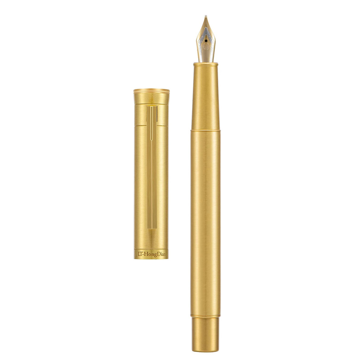 Asvine Dark Green Forest Fountain Pen Extra Fine Nib Classic Design with Converter and Metal Pen Case Set