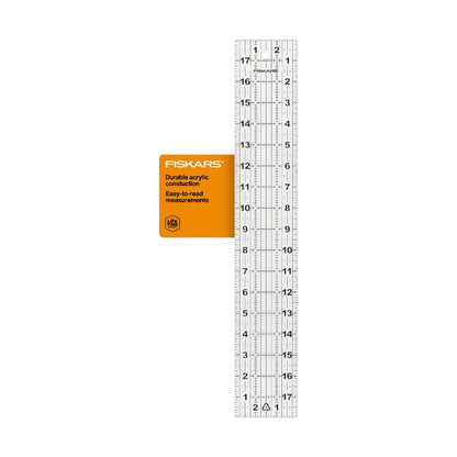 Fiskars 2-Piece Square Sewing Ruler Set, 6.5" x 6.5" and 12.5" x 12.5"